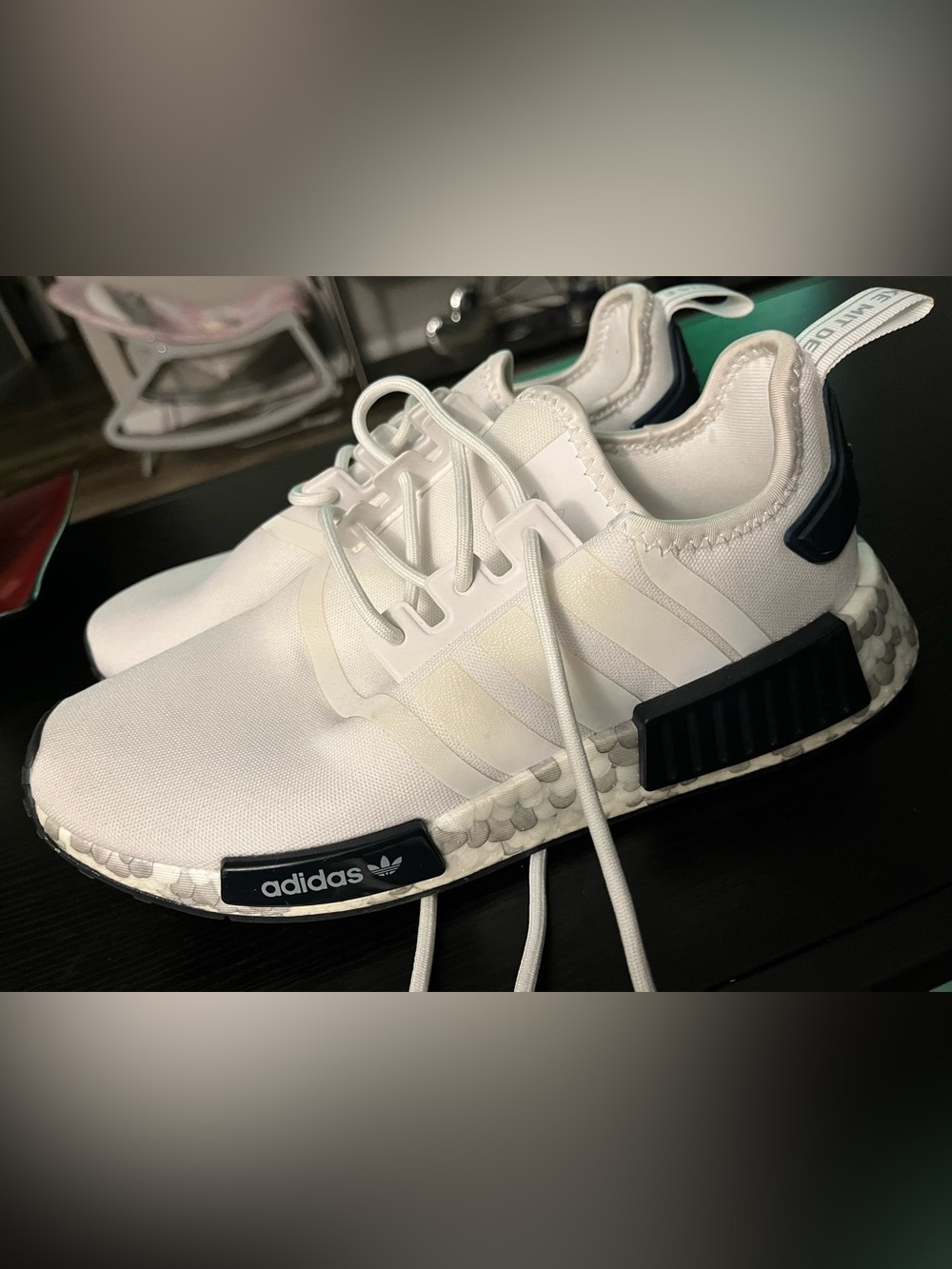 adidas White Women's NMD_R1 Casual Sneakers